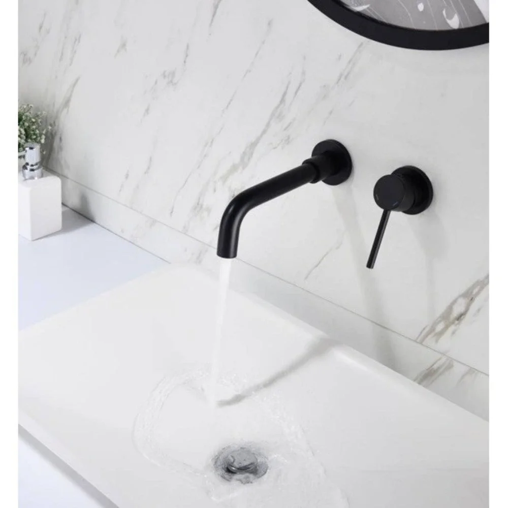 Single Handle Wall Mounted Bathroom Faucet‎ oil rubed bronze